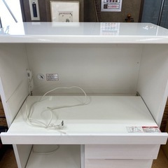 プラグ付きで便利♡✨ ホワイトキッチン キャビネットボード?‍♂️