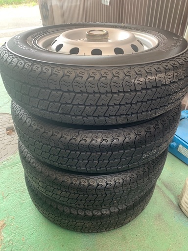 ✨️破格✨️三菱 ミニキャブ 2023年製145/80R12 80/78N LT 新品タイヤ 中古ホイール付き交換工賃込み