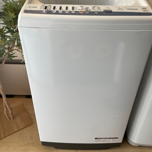 早い者勝ち‼️ 7kg洗濯機?  セットも可能です‼️ HITACHI 2018年製 白い約束 NW-T74 洗濯機 ファミリー 