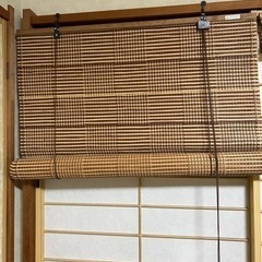 室内用 竹 ロールスクリーン 幅約88cm×長さ約180cm