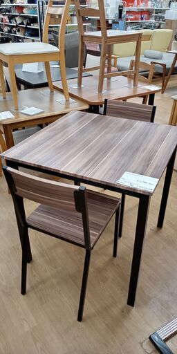 ★ジモティ割あり★ LOWYA ダイニングセット  W75×D75×H76 クリーニング済み SJ1980