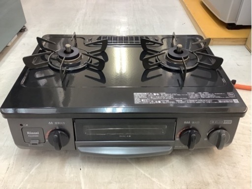 【リサイクルサービス八光】2019年製　リンナイ ガスコンロ　右強火　LPガス　KG34NBKR