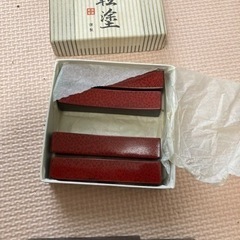 津軽塗り箸置き　未使用品の画像