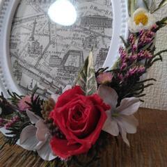 プリザーブドフラワー写真立て(^^)の画像