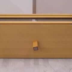 無印良品 テレビ台 108.5cm ガラス扉 タモ材 SE109TV ローボード