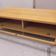 無印良品 テレビ台 108.5cm ガラス扉 タモ材 SE109TV ローボード AV