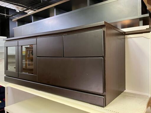 ⑥ リサイクルショップスターズ城西店 テレビ台 収納 テレビ視聴 ゲーム機収納 ブラウン