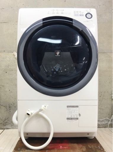 シャープ ドラム式洗濯乾燥機 ES-S7B-WL 左開き 7㎏