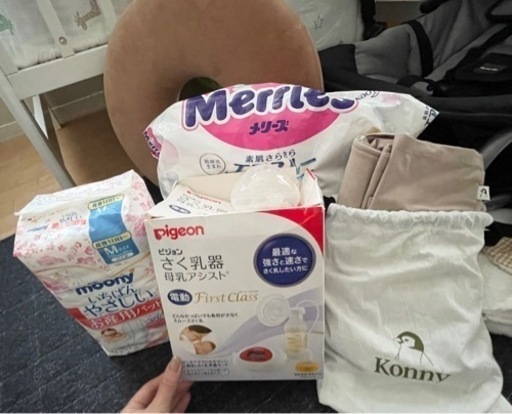 【お渡し先決定】ベビー用品セット　ベッド・布団・抱っこ紐・バウンサー他