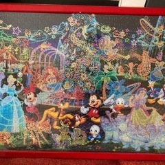 無料　最終　ディズニー　パズル　完成品　4枚セット　大　額入り　51×73.5の画像