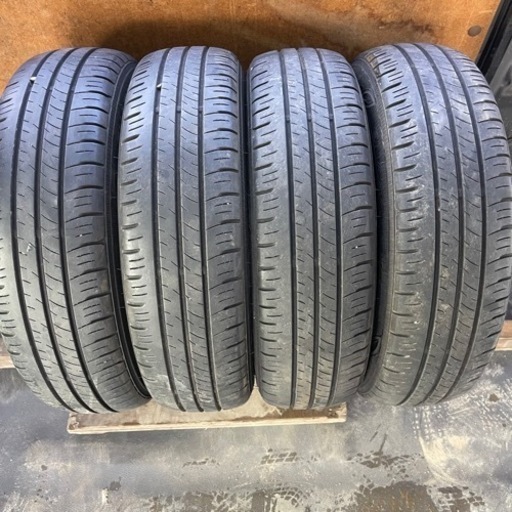 バリ山　DUNLOP ダンロップ　EC300＋　155/65R14 夏タイヤ　2017年製　14インチ