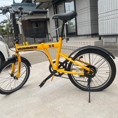 美品HUMMER折りたたみ自転車