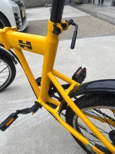 美品HUMMER折りたたみ自転車