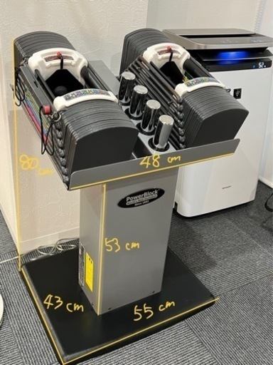 パワーブロック【個人使用】(POWER BROCK SPORTS 9.0) 最大約41kg×2と専用スタンドのセット