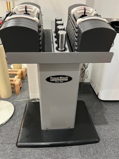 パワーブロック【個人使用】(POWER BROCK SPORTS 9.0) 最大約41kg×2と専用スタンドのセット