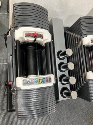 パワーブロック【個人使用】(POWER BROCK SPORTS 9.0) 最大約41kg×2と専用スタンドのセット