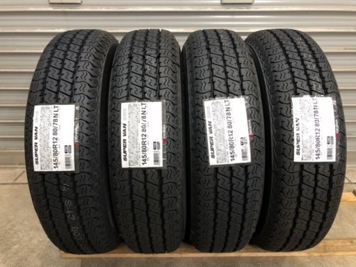 【S2885】23年 新品タイヤ 145R12 6PR ヨコハマ Y356 ハイゼット ピクシス 夏タイヤ 軽トラ 軽バン 4本