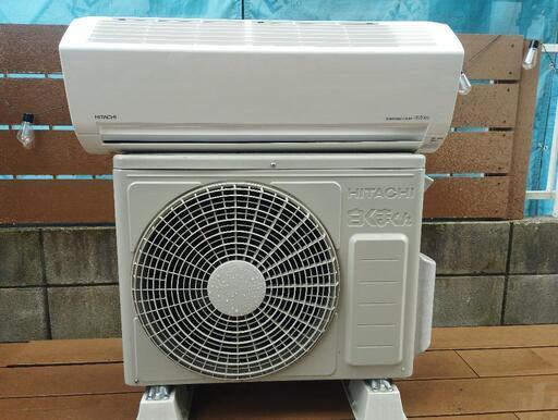 ※取引中　日立 ルームエアコン RAS-DBK22H 室外機セット 白くまくん 2018年製 2.2kw 単相100V 6畳 エアコン HITACHI