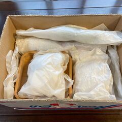 【商談中】さしあげます　古い和布でできた鏡餅かざりの画像