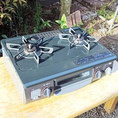 ★美品‼お届け可！★2021年製 リンナイ ガステーブル ガスコンロ KG34NBKR 都市ガス  ②の画像