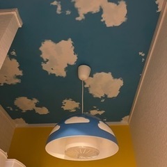 IKEA  雲の可愛い照明