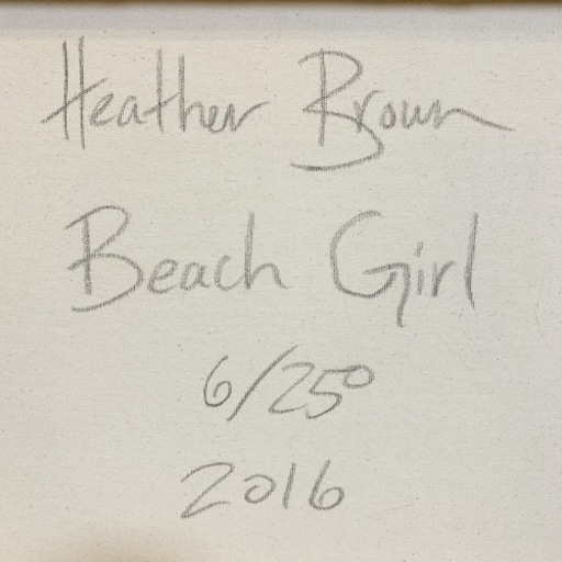 ヘザーブラウン　限定シリアルナンバー入り　Beach Girl