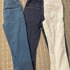 GU 女の子用ボトムス(140)３本セットでの画像