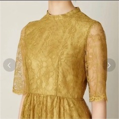 エメ　Aimer 結婚式　ドレス　パーティードレス　マスタードの画像