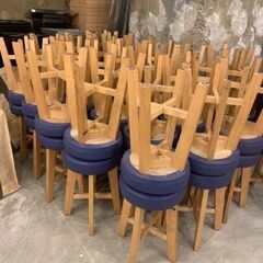 【渋谷区 手渡し希望】marukatsu 丸椅子 業務用 4脚セ...