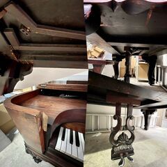 【激レア 超希少なピアノ】【金額相談可能】スクエアピアノ 1872年 アメリカ製の画像