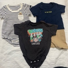 ベビー服 14点 70 80サイズ ロンパース 半袖(古着)