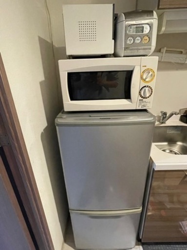 パナソニック 冷蔵庫・電子レンジ、炊飯器、トースト一式