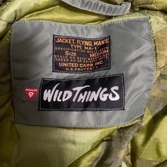 Wild things × United carr MA-1 ワイルドシングス  ほぼ新品の画像