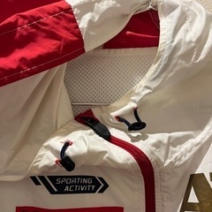 【asics】シャカシャカジャージ、パーカー　セットアップの画像