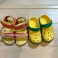 取引中　サンダル 2足セット 15cm 男の子　女の子