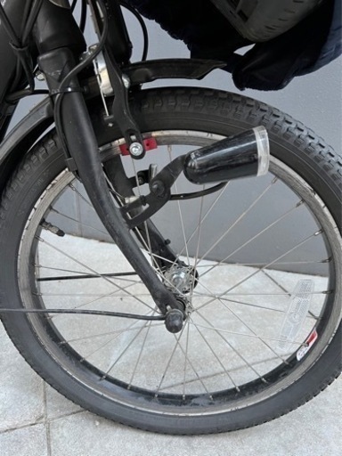 ブリヂストン　bikke ブラック　前後チャイルドシート付