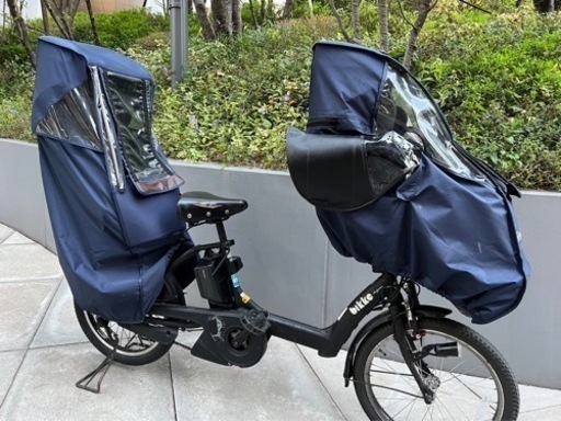 ブリヂストン　bikke ブラック　前後チャイルドシート付