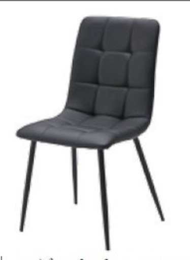 新品　未使用品　未開封品　４脚セットダイニングチェア　モダンチェア　ブラック色