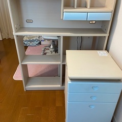 KOIZUMI 学習机　水色の画像