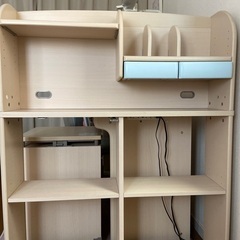 KOIZUMI 学習机　水色の画像