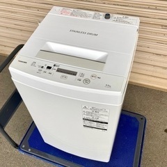 TOSHIBA 洗濯機 AW-45M7（W） 4.5kg 2020年製