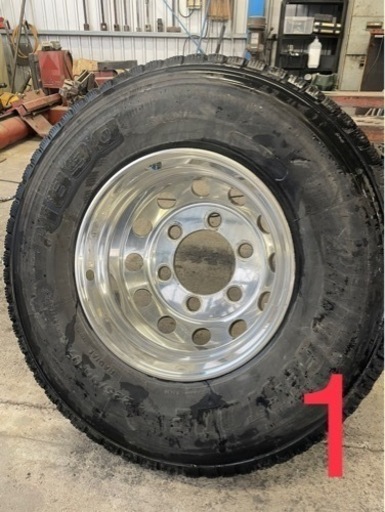 値下げします４トン車 タイヤ付きアルミホイール×6