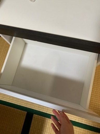 キッチン 食器棚 ブラウン×ホワイト  伸縮キッチンカウンター 食器棚 レンジ台 幅104~178 奥行40 高さ84cm 