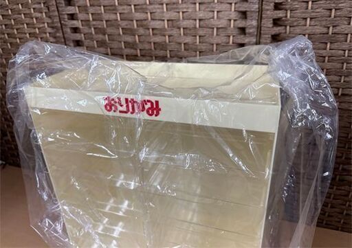 保管未使用品 ぺんてる おりがみ ケース 2列6段 ペンテル 折り紙 収納 