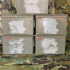 米軍放出品 弾薬箱 アンモボックス 5個セットの画像