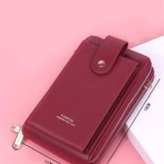 【ほぼ新品】スマホ　ショルダー　携帯バッグ　ウォレットバッグの画像