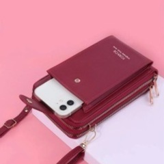 【ほぼ新品】スマホ　ショルダー　携帯バッグ　ウォレットバッグ
