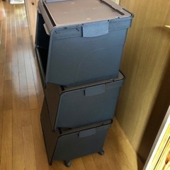 スタッキングボックス（収納ボックス）3個セットの画像
