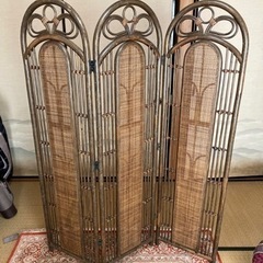 籐の衝立あげます