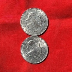 昭和60年の500円玉などの画像